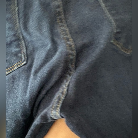 Frame le skinny de Jeanne crop 27” dark wash denim size 29 raw hem - Picture 9 of 15